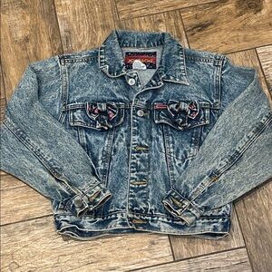 80’s vintage Jordache denim bow jacket medium